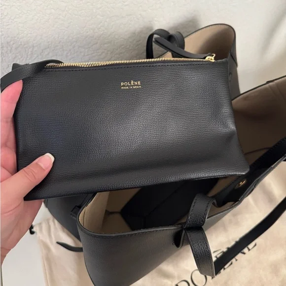 Polene Paris Cyme Large Editon Textured Black - Picture 3 of 8